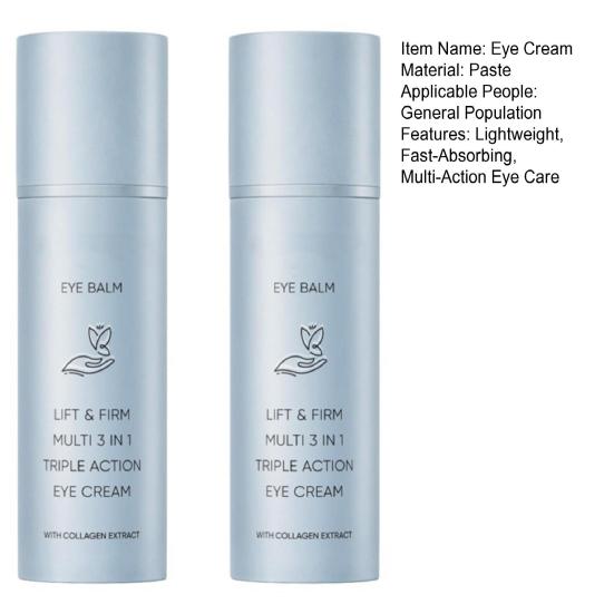 Eye Balm Hydrating Smoothing Eye Cream Lightweight Fast-Absorbing Refreshing Eye Care Stick Non Greasy Eye Cream