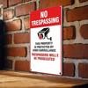 1pc 2D Flat Tin Sign No Trespassing Video Surveillance Retro Metal Plaque, 12x8 Inch Vintage Wall Decor for Home Living Room