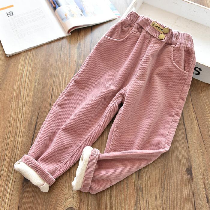 Autumn Winter Cotton Trousers Kids Outwear Pants Harem Pants Corduroy Children Outfits Tracksuit Boys Girls Casual Warm Loose Pants