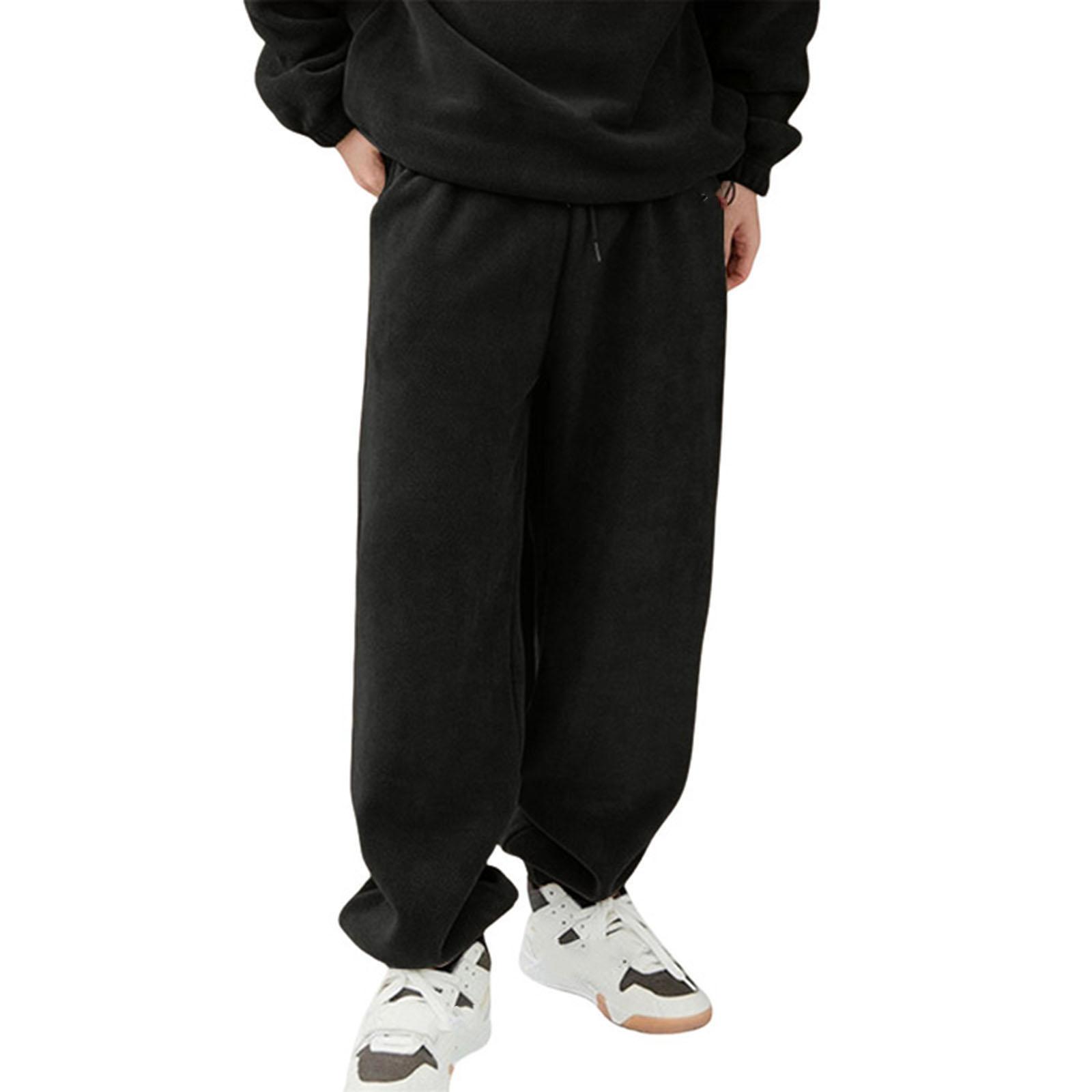 Мужские повседневные спортивные брюки большого американского размера с флисовой подкладкой XXL
