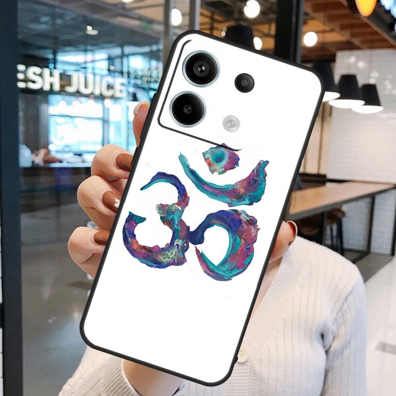 Aum Om Yoga Symbol Case For Xiaomi Redmi Note 14 Pro 10 11 12 13 15 Pro Plus Redmi 15C 14C 10C 12C 13C 15 Cover