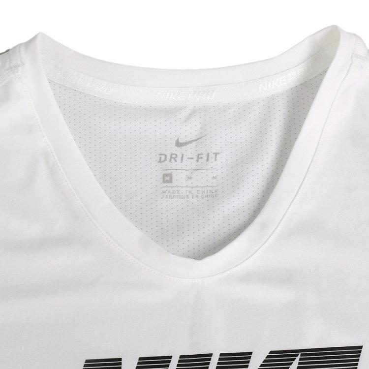 Nike Dri-Fit Simple Comfortable Quick-Dry Short Sleeve T-Shirt Women Tops 725748-100