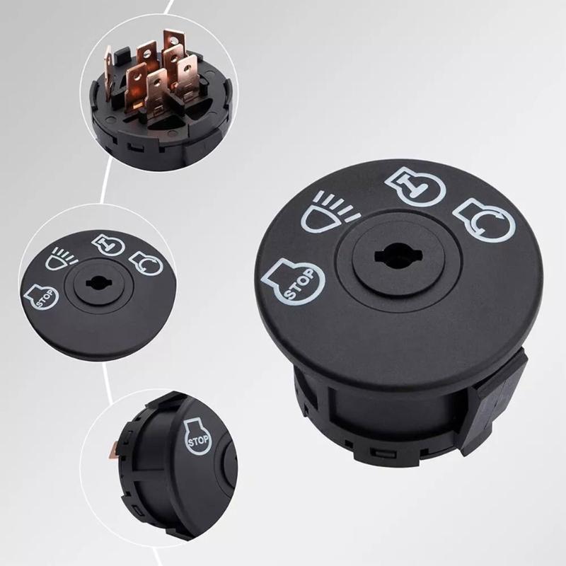 Universal Ignition Switcher with Key For 532175566 175566 163968 Lawn Mowers Durability Plastic Housing Quick Installation