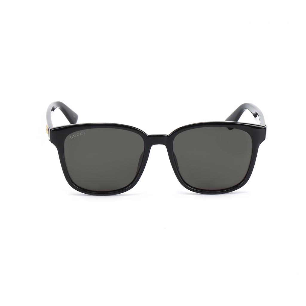 Gucci Square Sunglasses With Integrated Nose Pads Unisex Sunglasses Black GG0637SK