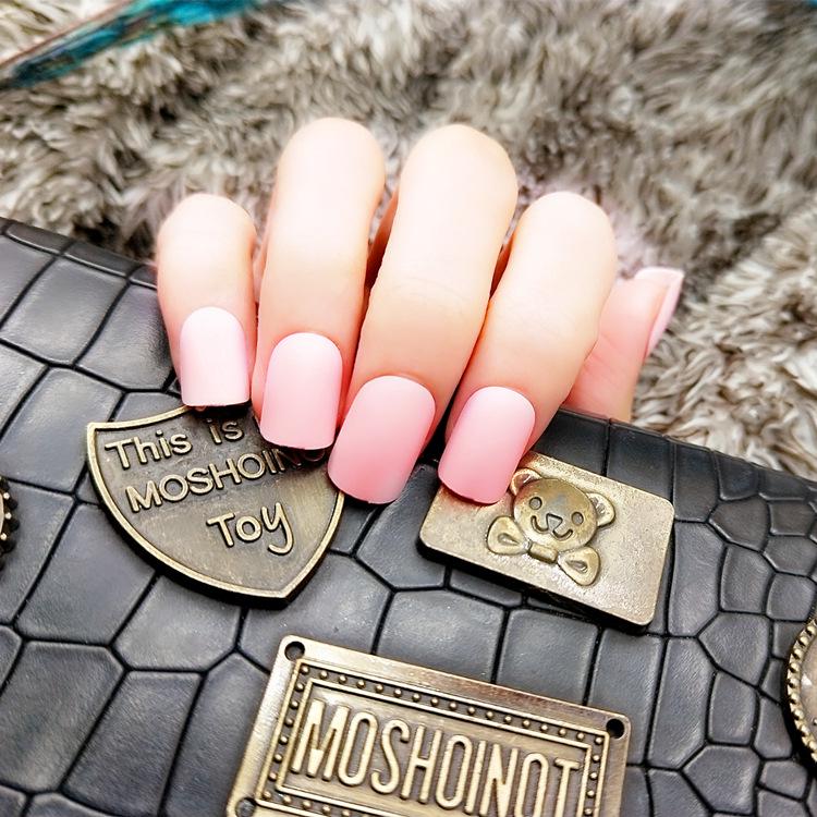 

24-Piece Multicolor Matte Bridal False Nails Set