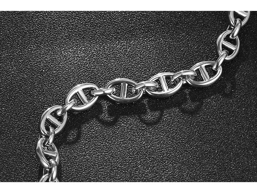 IMI Niche Trendy Buckle Bracelet: Unisex Titanium Steel, Simple & Versatile Korean Style YL425