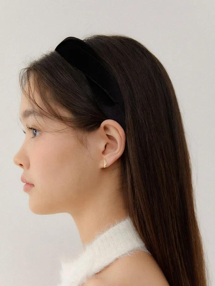 simple tied velvet hair band HB009