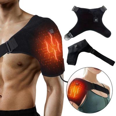 Heated Shoulder Brace Pad USB 3 Temperature Setting Adjustable Men Women Soreness Stiffness Shoulder Pain