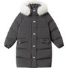 Balabala Girls' Thickened Long Down Jacket