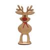 Christmas Freestanding Reindeer Holiday Wooden Standing Reindeer Tabletop Decoration for Xmas Dinner Table Decor