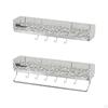 Bathroom Shelf Organizer, Wall Mounted Decorative Storage Rack Shower for