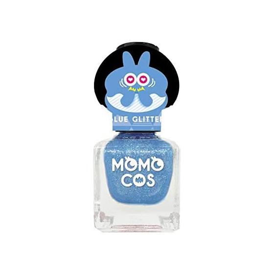 Beauty World Momokos Peelable Nail Polish Blue Glitter 6ml (x 1)