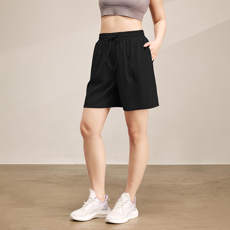 

Летние быстросохнущие спортивные шорты больших размеров для женщин - Прохладные, свободные, повседневного кроя для бега, тренировок и бадминтона 3XL (161-180 lbs)