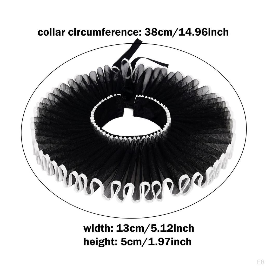 Abnehmbare Rüschenkragen im elisabethanischen Stil für Foto-Requisiten