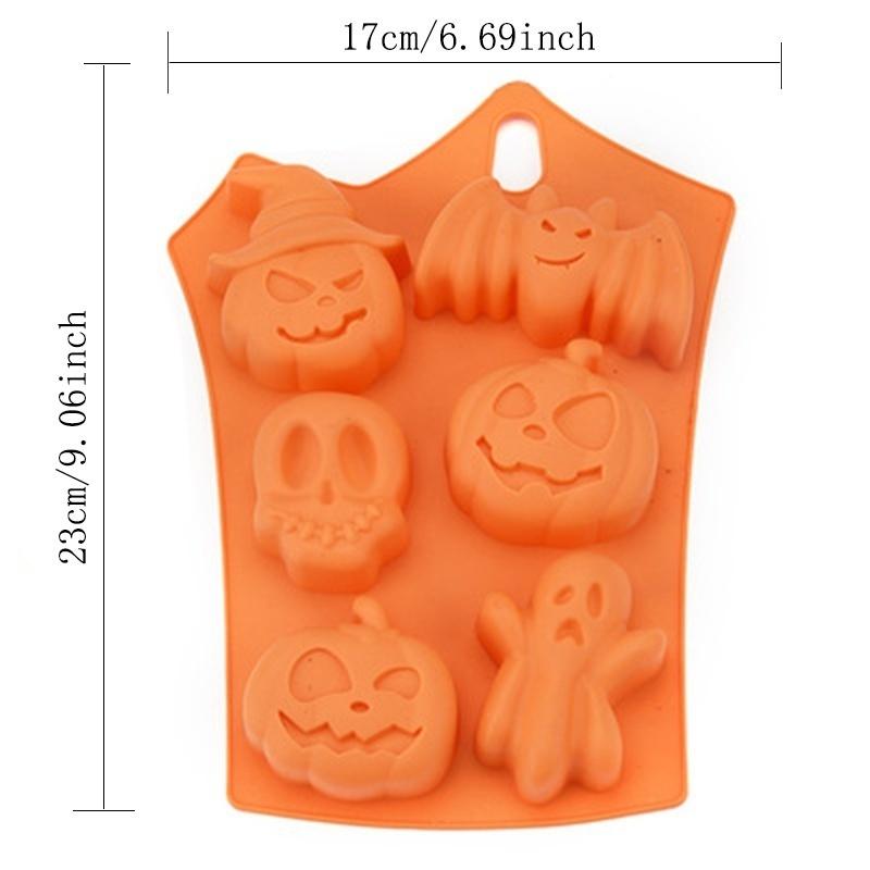 Silicon Crayon Happy Halloween Home Decoration Silicon Pumpkin Cake Mold Kitchen Baking Tools Mold Cake Silicon Mold
