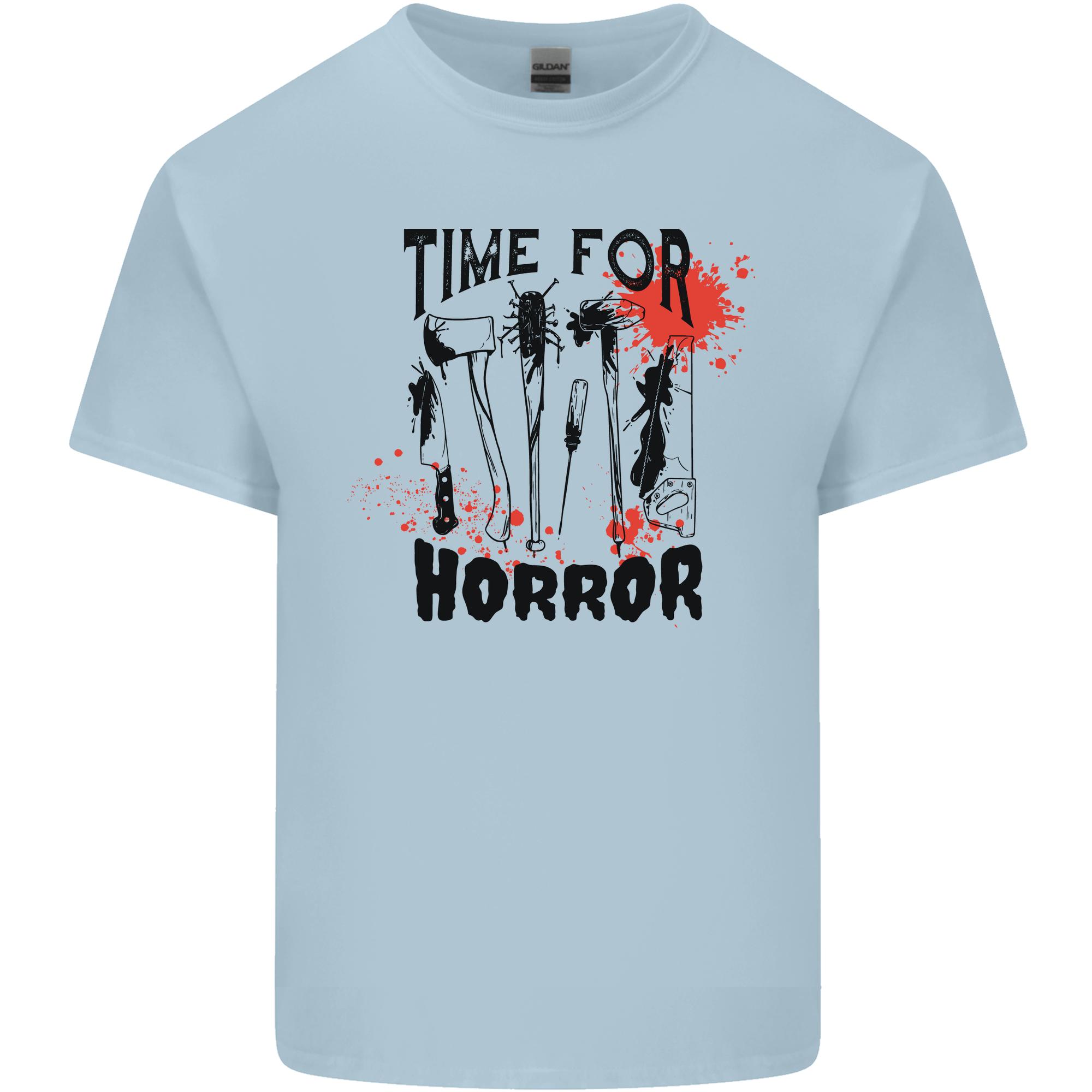 Time for Horror Halloween Serial Killer Murder Unisexs Light Cotton TShirt S