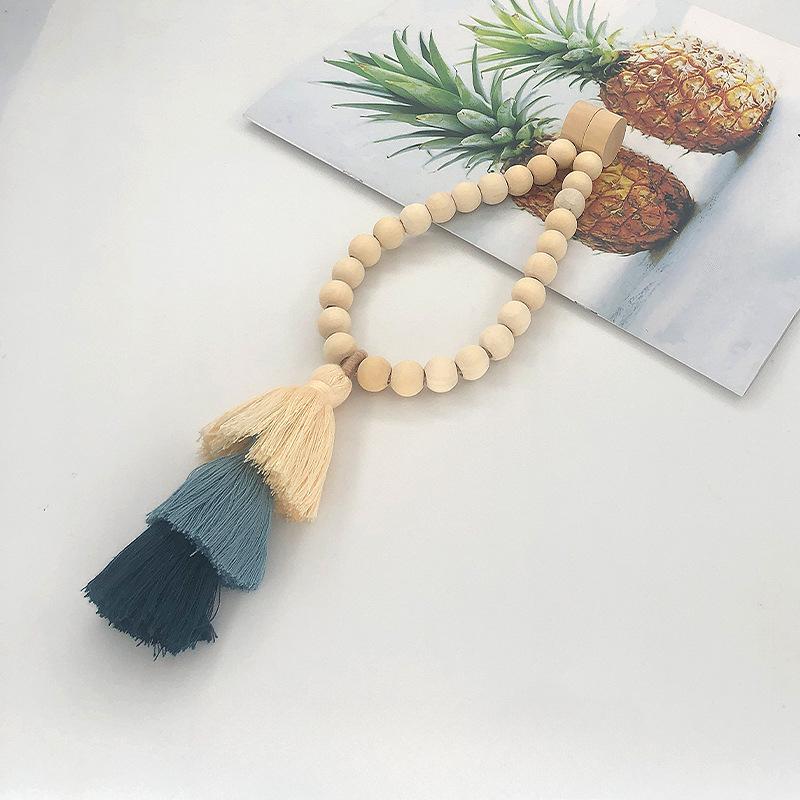 Wooden Bead Curtain Straps High-strength Magnetic Attraction Magnetic Fabric Storage Tie Curtains Magnetic Buckle Soft Furnishings