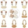 Handbag Shoulder Bag Bottom Shaper Pad & Hand-Strap Handle Set Leather Tote Bag Woven Bag DIY Accessory for Women Girl