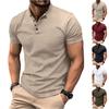 Men's Casual Color-blocking Sport T-shirt, Men's Stand-up Collar Short-sleeved Top