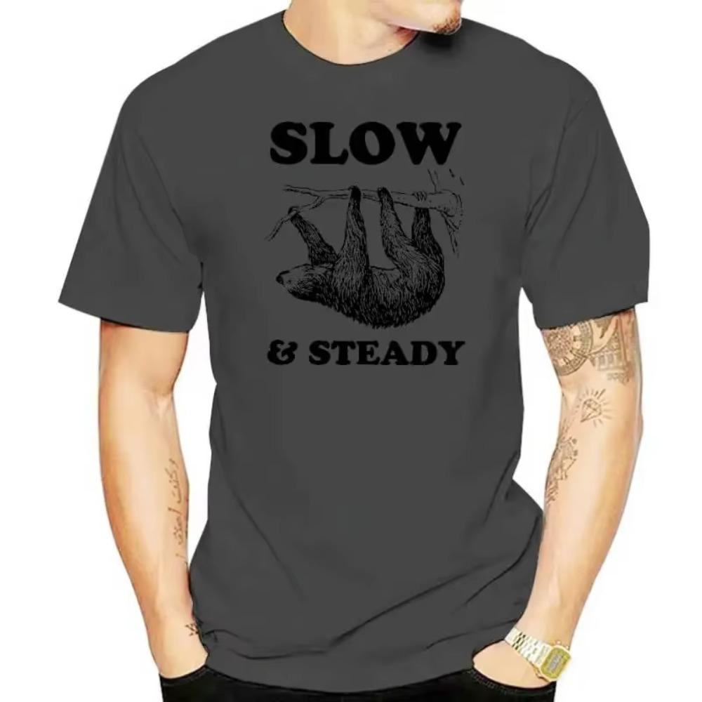 Slow And Steady T Shirt - Sloth T ShirtWomensMensLazy T ShirtCute ShirtHipsterTumblrInstagram90s Shirtmeme men t shirt