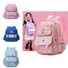 Stylish Cartoon Pattern Large Capacity School Backpack For 3-6 Grade Students