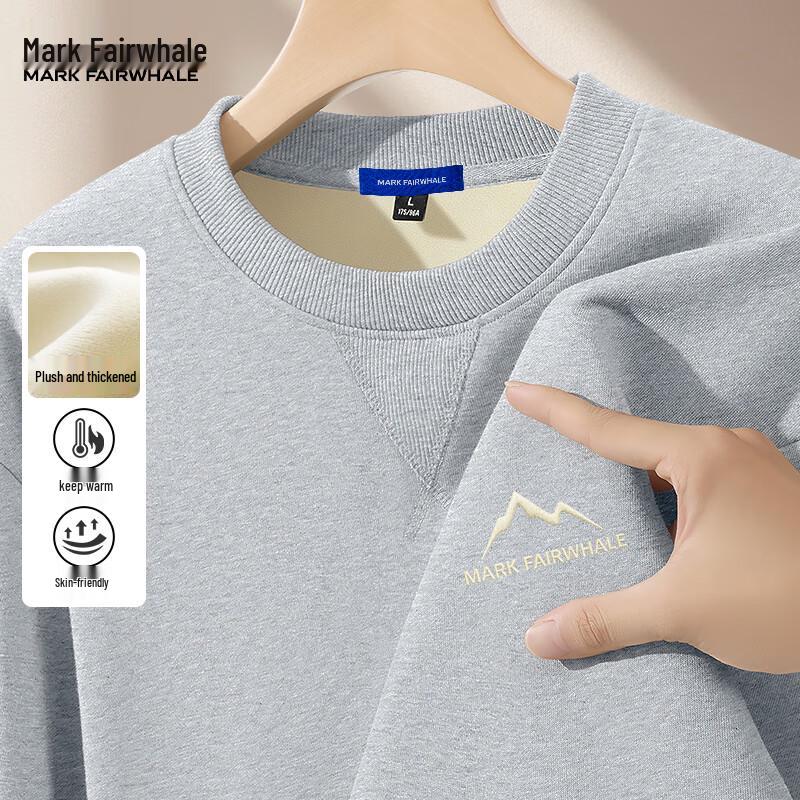 Mark Fairwhale Herren Locker Geschnittenes Fleecefutter Rundhals-Sweatshirt