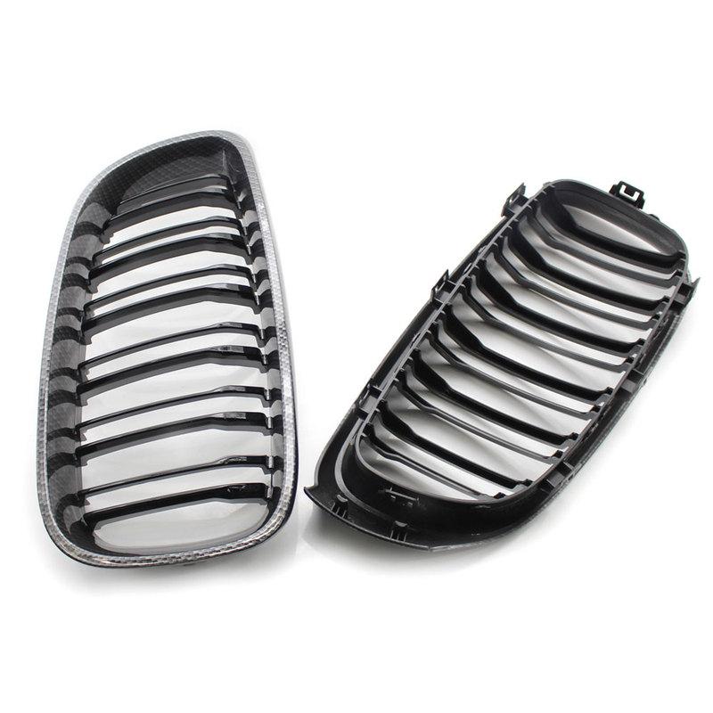 Gloss Black Front Bumper Kidney Grill Grilles For BMW 3 Series GT F34 2013- 320i 328i 335i XDrive Double Line M Style