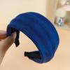 Wide Hairband Vintage Solid Color Women Headband Sweet Hair Hoop Suede Korean Style Hair Hoop