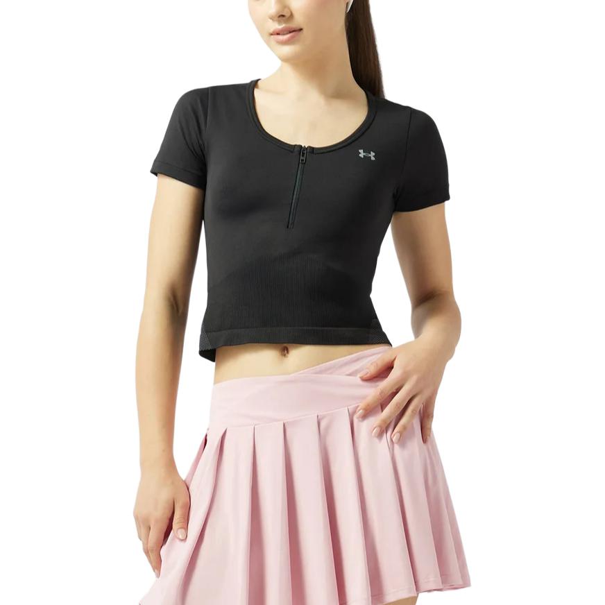 Under Armour Outdoor Sports Crew Neck Pullover Short Sleeve T-Shirt Women Tops 6009992-001