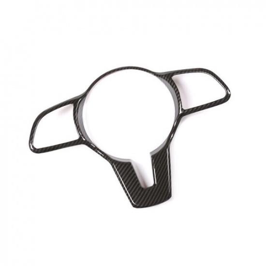 Steering Wheel Button Frame Trim Fit For Benz E-Class 2019-2021 ABS Carbon Fiber