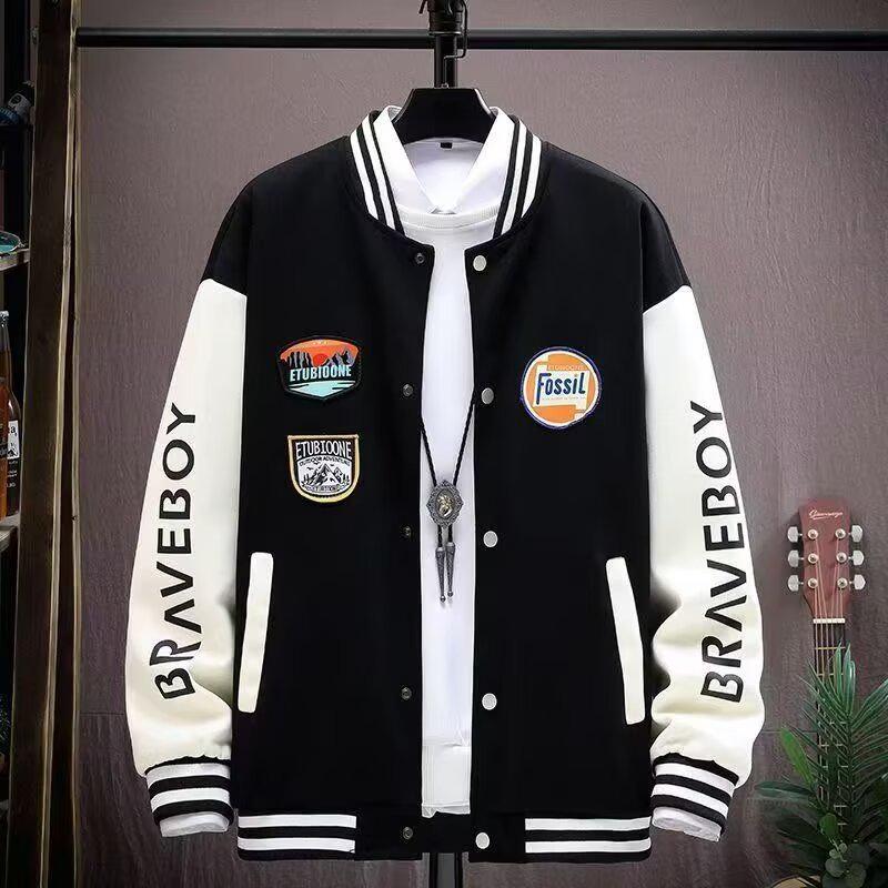Veste de baseball tendance pour homme: Sweat à capuche Printemps/Automne pour Étudiants Stylés et Amateurs de Sport