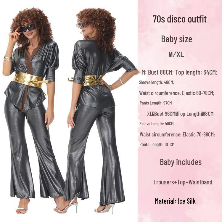 Halloween 70s Disco Hippie Costume