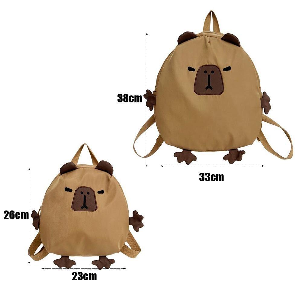 Large Capacity Capybara Backpack Travel Backpack Book Bags Casual School Bag