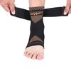 1Pcs Copper Ion Ankle Brace Adjustable Knitted Ankle Brace Compression Strap Fitness Cycling Running Copper Fiber Ankle Brace