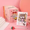 Small Diary Portable Steno Cartoon Astronaut Bear Peach Patterns Cute Girl Dinosaur Mini Notebook