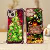 Ae113 Merry Christmas art Santa design art Electroplated TPU Phone Cases for SamsungA54 A12 A14 S22 S23 S24 Ultra A55 A15 Four Corner Protection Cover