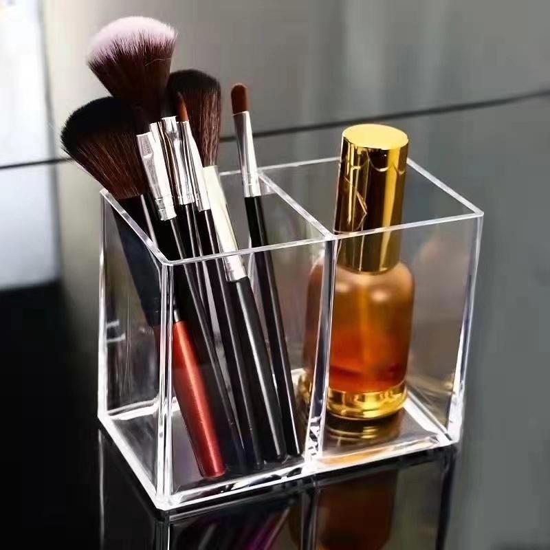 Transparent Lipstick Cosmetic Makeup Makeup Brush Tool Storage Box Case Makeup Brush Holder Table Organizer Makeup Tool
