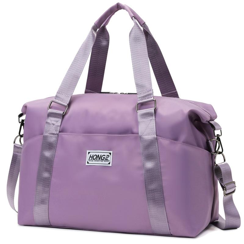 

Большая вместительная спортивная сумка для сухого и влажного хранения, раздельная спортивная сумка для йоги, легкая сумка для коротких поездок фиолетовый