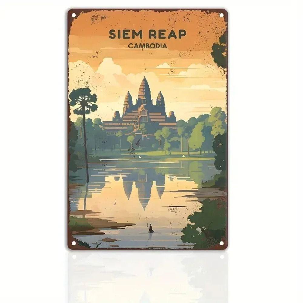 Ho Chi Minh City Vietnam Travel Metal Tin Sign, 20x30 cm Wall Decor for Room