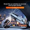Car Safety Hammer 2 In 1 Emergency Glass Breaker Cut The Seat Belt High Hardness Tungsten Steel Rescue Tool Auto Accessories