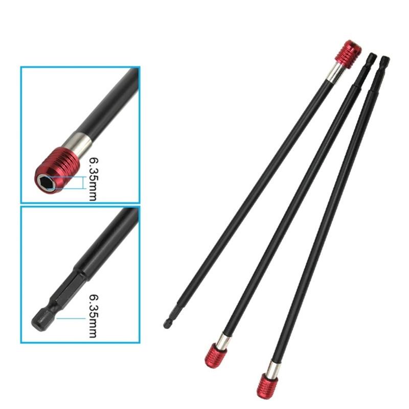 Hexagonal Handle 300mm Quick Release Locking Screwdriver Extension Rod Tool Innovative Extension Rod Measuring