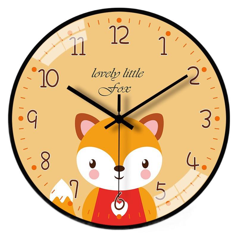 8-inch 20cm wall clock living room modern simple early education learning clock home bedroom cartoon clock