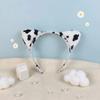 Hair-Pressing Animal Ears Hair Hoop Polyester Dairy Cow Hairband  Halloween Carnival