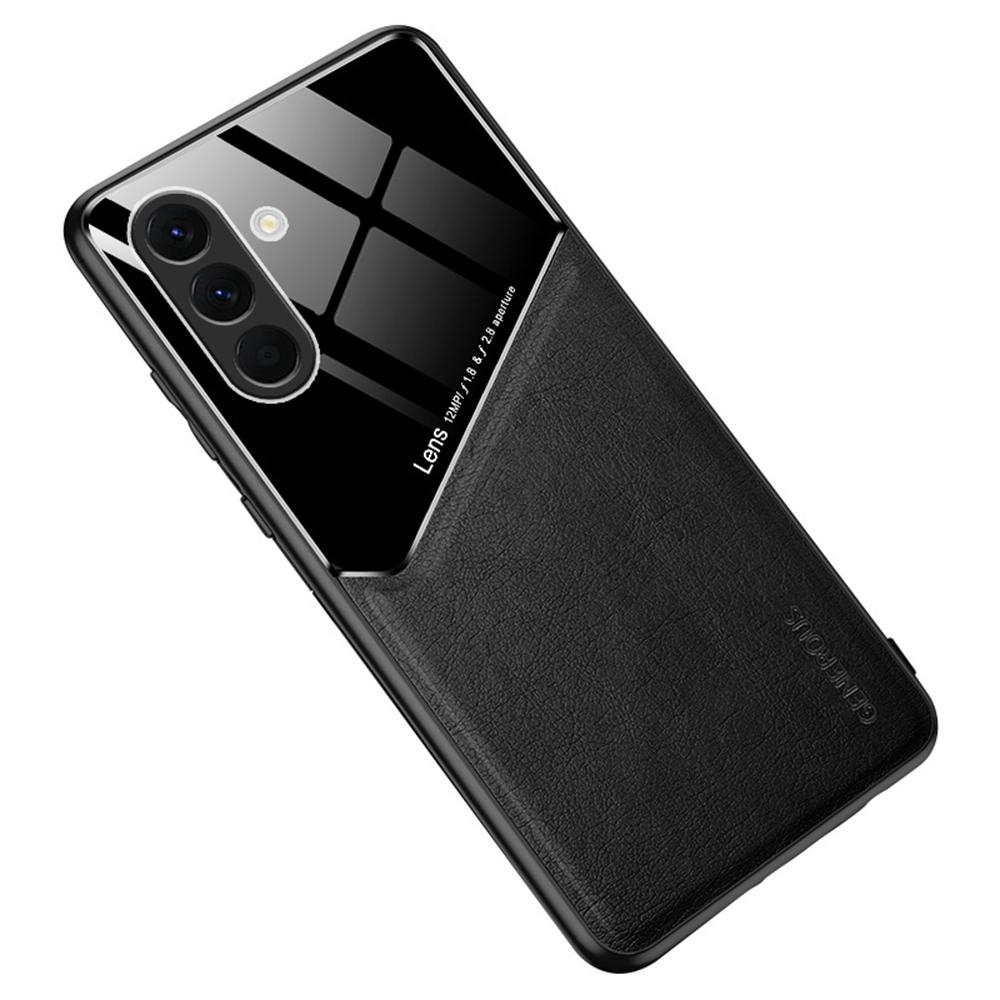 For Samsung Galaxy A26 5G Case Leather Coated PC+TPU Phone Back Cover