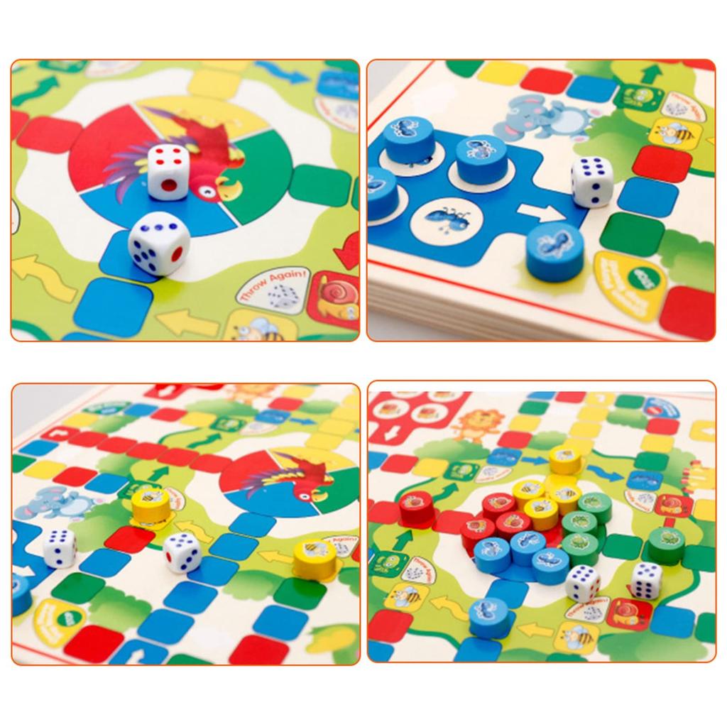 Checkers Multifunctional Board Game for Two Improves Observation No Family Ages Game, 2-in-1 Players, Skills, Training, Scratches, Educational,