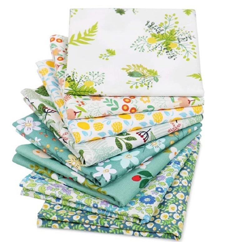 8PCS Cotton Fabric Printed Cloth Sewing Quilting Fabrics for Patchwork Needlework DIY Handmade Material Fabric Cotton