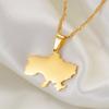Ukraine Karte Anhänger Halskette Ukrainischer Schmuck Geschenke #212921