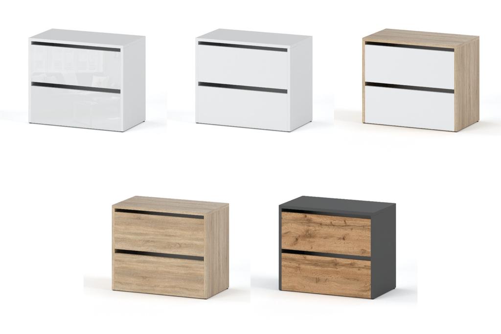 WHITE GLOSS SHOE CABINET 60 CM