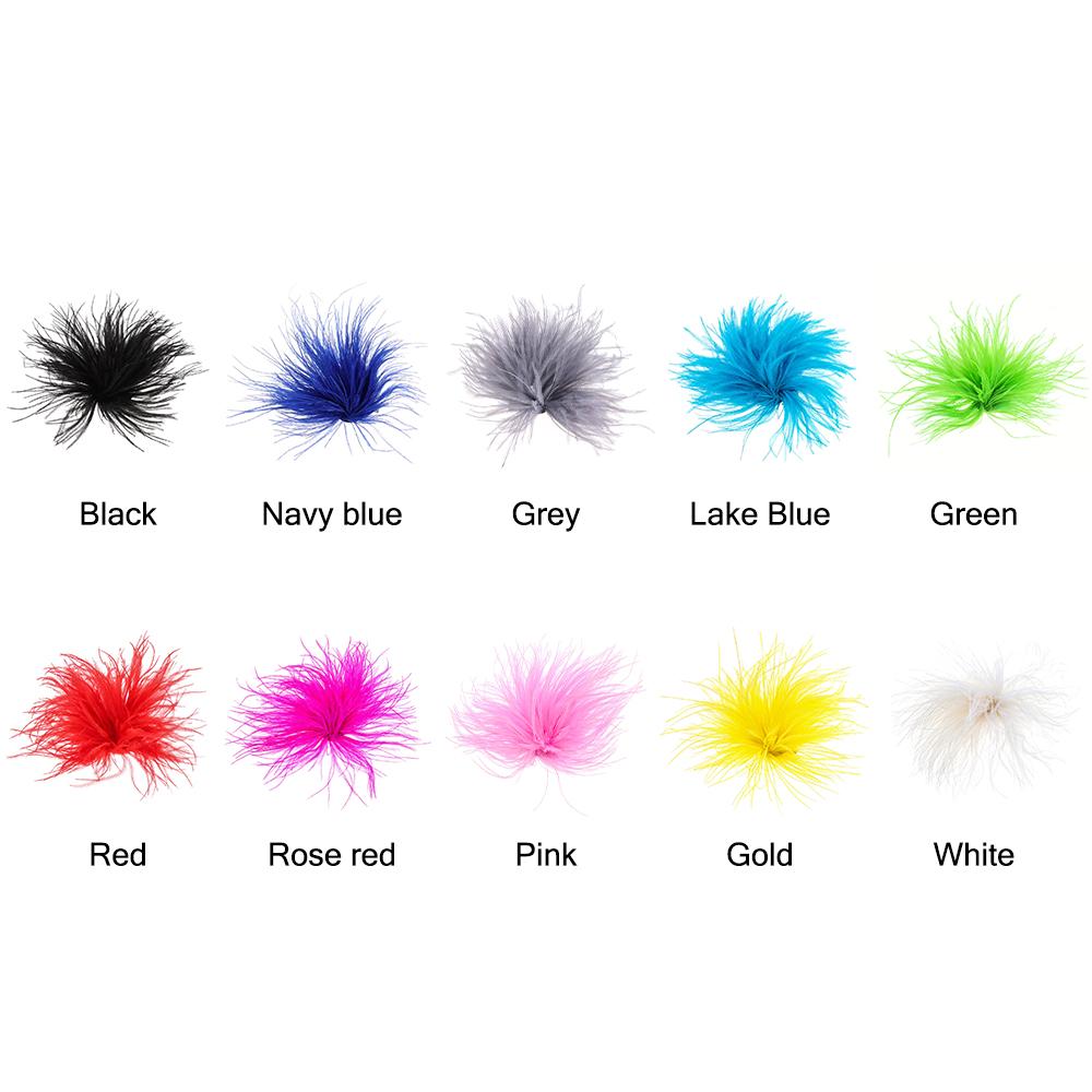 

Natural Feather Coat Brooches Lightweight Dress Suit Corsage Ostrich Feather Brooch for Women