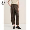 JUZUI Women's Relaxed Wool Blend Cropped Harem Pants